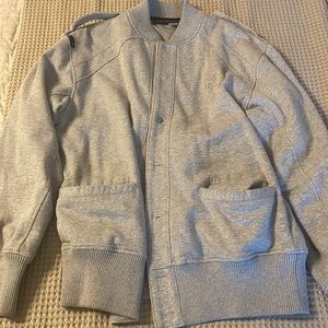 Rocawear Jacket Mens  Bomber Jacket size, large color, gray excellent condition